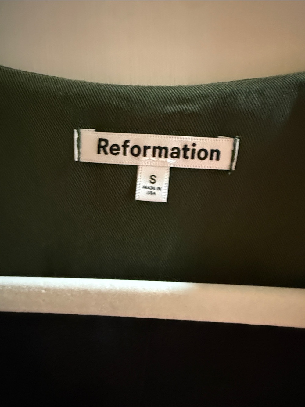 Reformation Casey Vest (Fern) - Picture 3 of 4